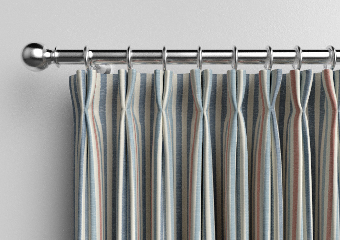 Emily Bond Cornish Stripe, Blue Multi - Made to Measure Curtains - Image 10